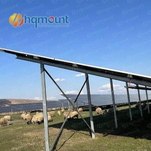 système de montage au sol en acier zam