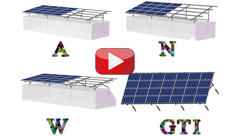 Système de rayonnage solaire pré-assemblé en aluminium au sol hqmount GT1
        