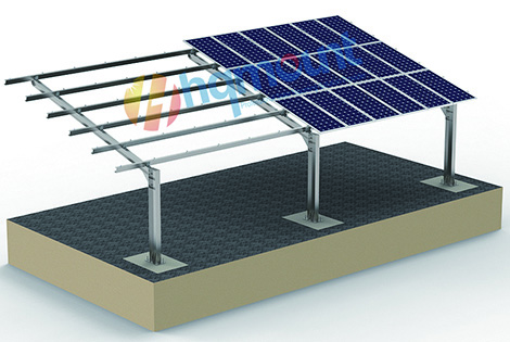 Derniers cas d'installation d'abri de voiture solaire en acier au carbone
        