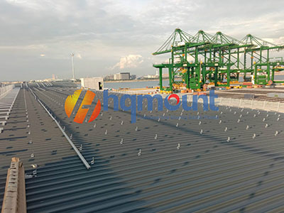Supports de montage de panneau solaire avec Kliplok 406/700