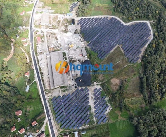 Support photovoltaïque en acier ZAM de 5 MW pour centrale solaire