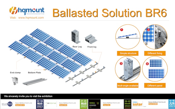 Solutions de montage solaire pour toitures plates : Adhésif (Sika SolarMount 1) ; Comparaison des solutions de montage solaire pour toitures plates et des systèmes lestés