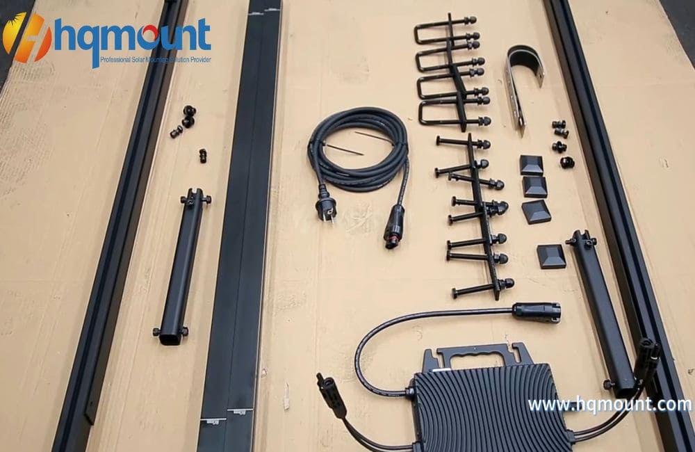 Installation d'un système solaire pour balcon