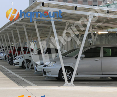  1,15 MW carport solaire en aluminium fonctionnant