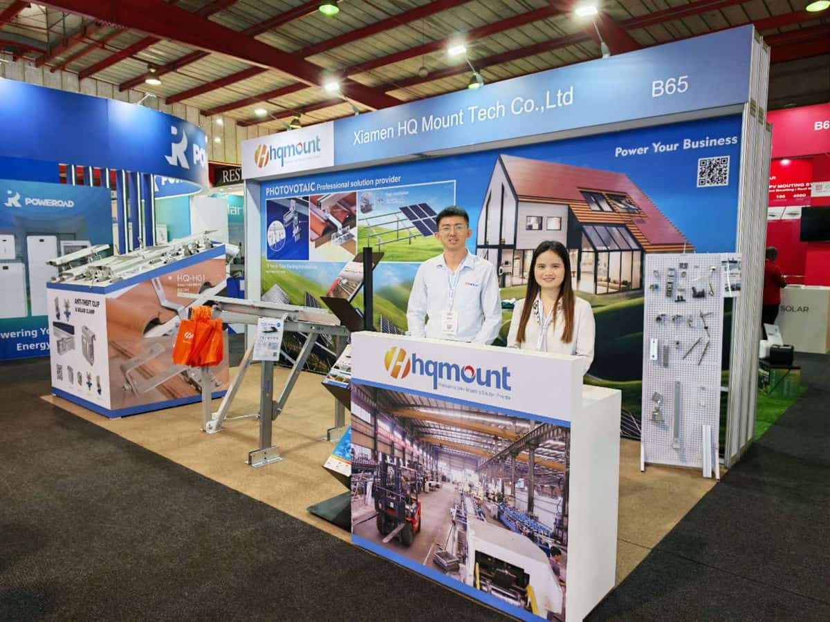 Roof + Ground + Antift | Schéma de support complet du HQ Mount Scene, voir Booth 6.b65-The Solar Show Africa 2025