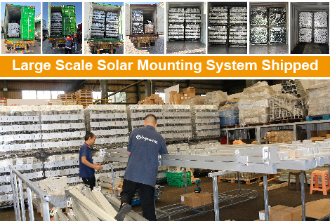 L'efficacité est au rendez-vous ! 3 MW de systèmes de montage au sol GT1 pré-assemblés sont en route !