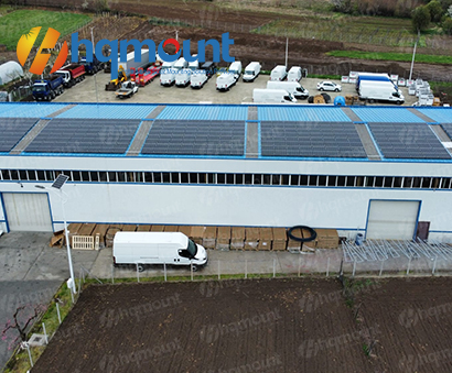  1MW couture debout Klip  Lok  406 projet de montage de panneau solaire sur le toit en métal