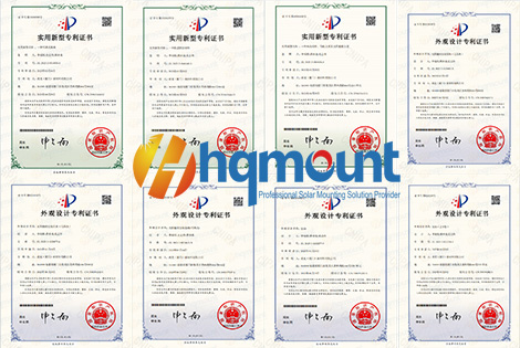 hqmount obtient de nombreux certificats de brevet de conception de produits
        