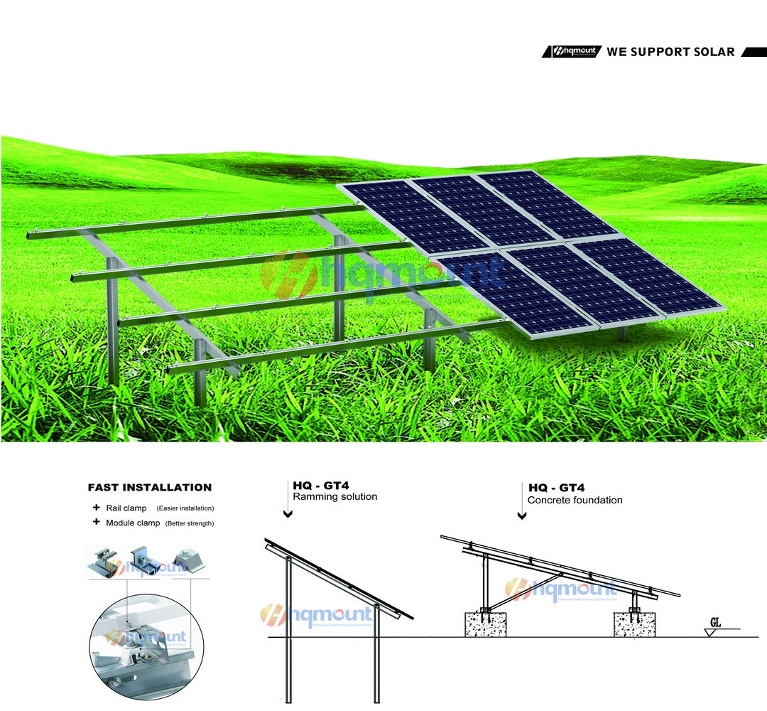 Vidéo de présentation de la centrale solaire à grande échelle HQ Mount GT4
