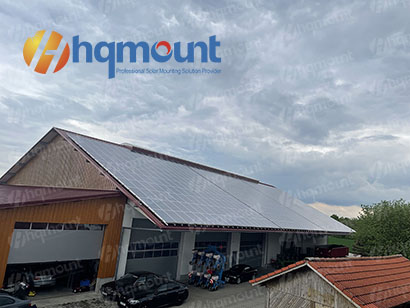Système de montage solaire 200KW pour toit en pente

