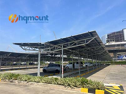 HQ Mount explore l'innovation au salon Solar & Storage de Thaïlande et présente un projet de carport avancé